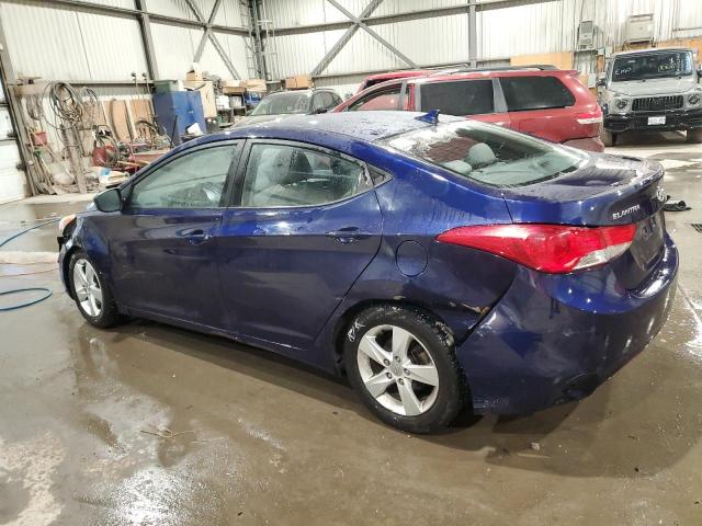 5NPDH4AEXDH390173 - 2013 HYUNDAI ELANTRA GLS BLUE photo 2