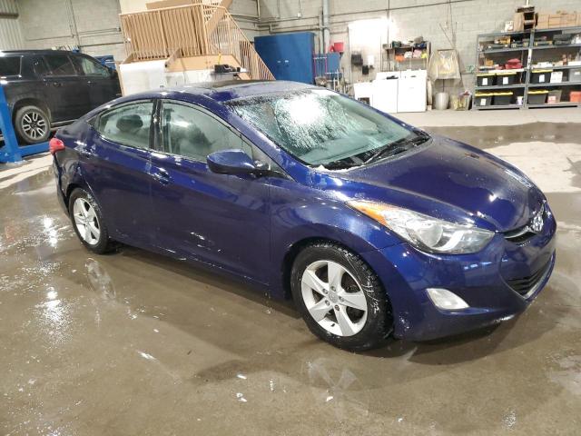 5NPDH4AEXDH390173 - 2013 HYUNDAI ELANTRA GLS BLUE photo 4