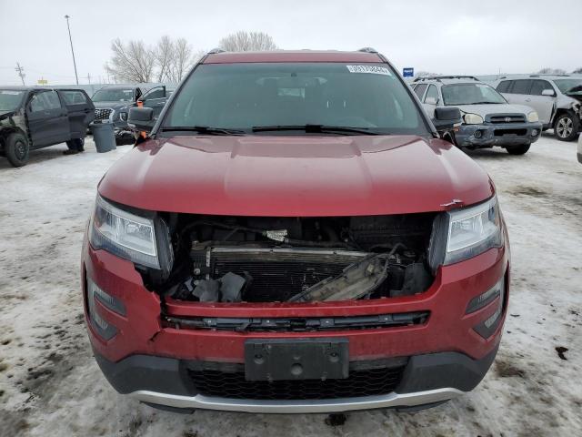 1FM5K8D87GGA34545 - 2016 FORD EXPLORER XLT RED photo 5