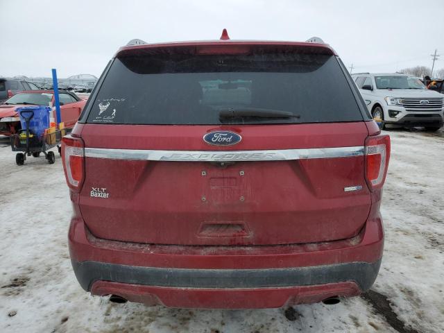 1FM5K8D87GGA34545 - 2016 FORD EXPLORER XLT RED photo 6