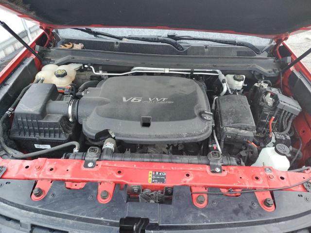 1GCGTEEN3J1195319 - 2018 CHEVROLET COLORADO ZR2 RED photo 11