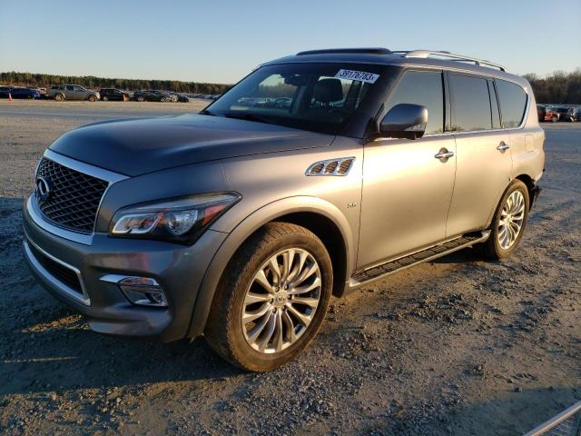 JN8AZ2NC9G9401842 - 2016 INFINITI QX80 GRAY photo 1