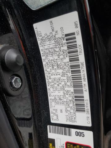 3TMJU62NX8M050420 - 2008 TOYOTA TACOMA DOUBLE CAB PRERUNNER BLACK photo 12