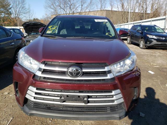 5TDBZRFH8HS449435 - 2017 TOYOTA HIGHLANDER LE RED photo 5