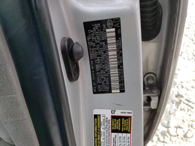 2T1BU4EE3CC784323 - 2012 TOYOTA COROLLA BASE 银色 照片 12