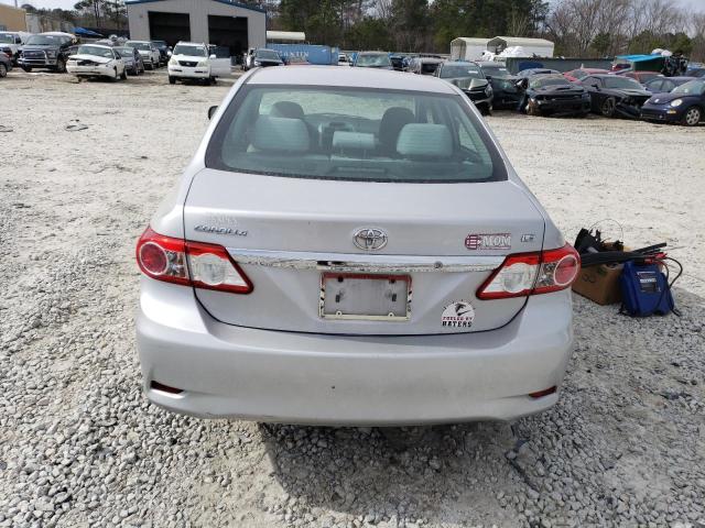 2T1BU4EE3CC784323 - 2012 TOYOTA COROLLA BASE 银色 照片 6
