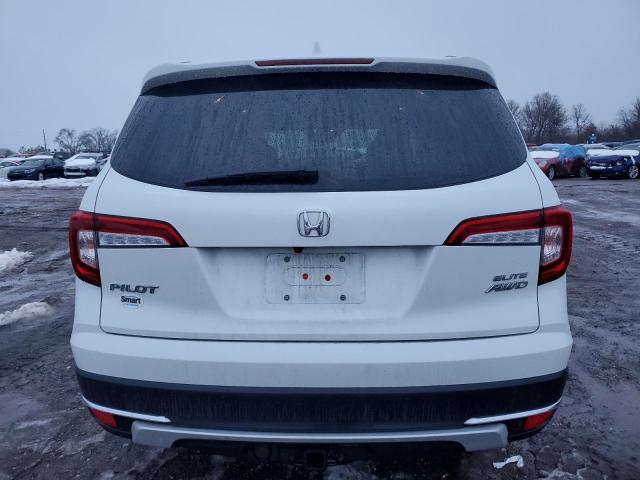 5FNYF6H06MB064379 - 2021 HONDA PILOT ELITE WHITE photo 6