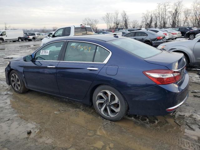 1HGCR3F86HA014963 - 2017 HONDA ACCORD EXL BLUE photo 2