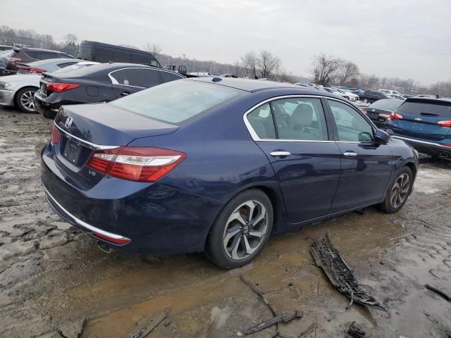 1HGCR3F86HA014963 - 2017 HONDA ACCORD EXL BLUE photo 3