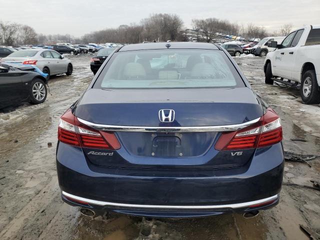 1HGCR3F86HA014963 - 2017 HONDA ACCORD EXL BLUE photo 6