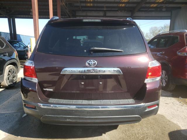 5TDZK3EH5DS139352 - 2013 TOYOTA HIGHLANDER BASE Бордовый фото 6
