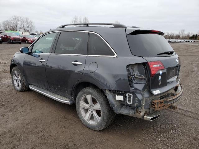 2HNYD2H60DH003195 - 2013 ACURA MDX ADVANCE GRAY photo 2