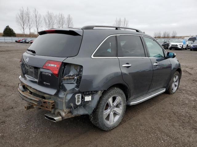 2HNYD2H60DH003195 - 2013 ACURA MDX ADVANCE GRAY photo 3