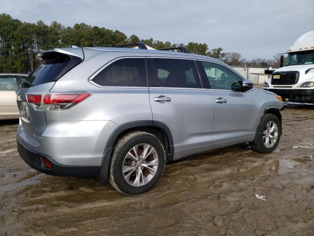 5TDJKRFHXFS134181 - 2015 TOYOTA HIGHLANDER XLE SILVER photo 3