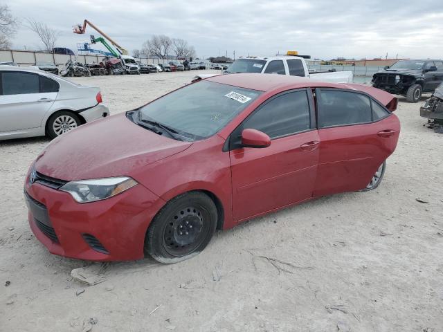 5YFBURHE1GP560403 - 2016 TOYOTA COROLLA L RED photo 1