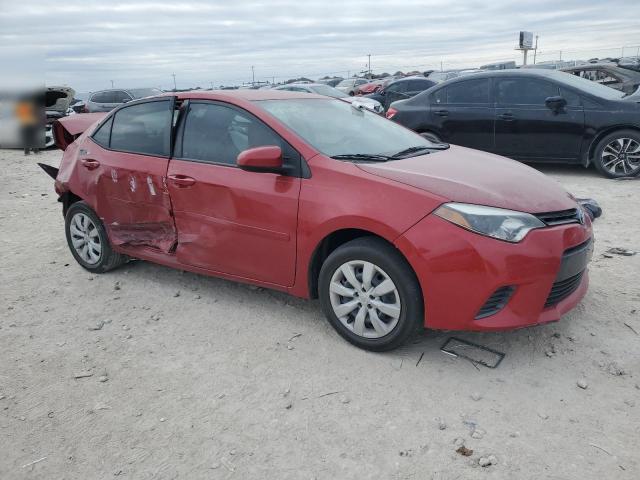 5YFBURHE1GP560403 - 2016 TOYOTA COROLLA L RED photo 4