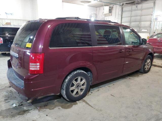 2A8HR54P28R729754 - 2008 CHRYSLER TOWN & COU TOURING MAROON photo 3