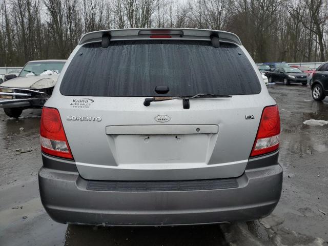 KNDJC733X35123855 - 2003 KIA SORENTO EX SILVER photo 6