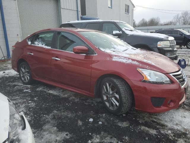 3N1AB7AP3EY266146 - 2014 NISSAN SENTRA S RED photo 4