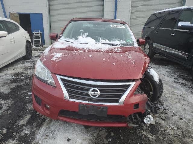 3N1AB7AP3EY266146 - 2014 NISSAN SENTRA S RED photo 5