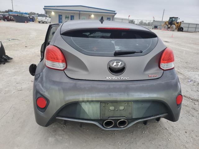 KMHTC6AE0EU182831 - 2014 HYUNDAI VELOSTER TURBO GRAY photo 6