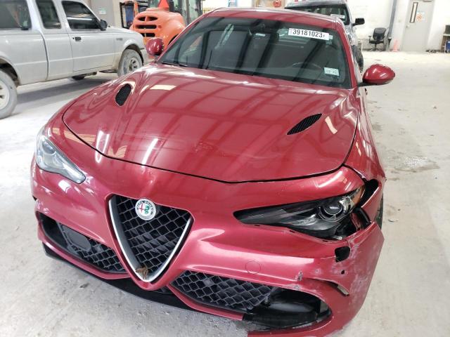 ZARFAEAV5H7553220 - 2017 ALFA ROMEO GIULIA QUADRIFOGLIO RED photo 5