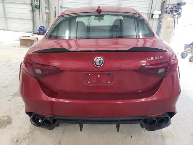 ZARFAEAV5H7553220 - 2017 ALFA ROMEO GIULIA QUADRIFOGLIO RED photo 6