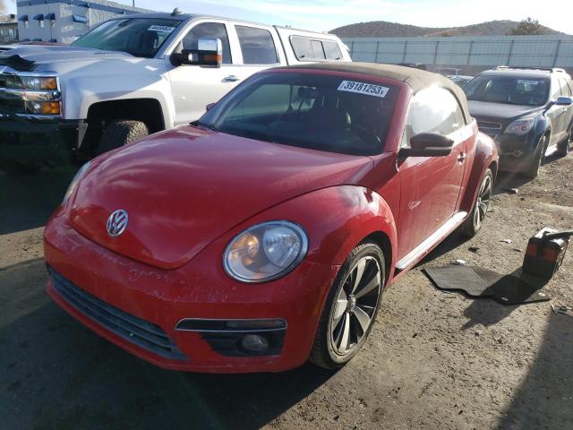 3VW7S7AT1DM828844 - 2013 VOLKSWAGEN BEETLE TURBO RED photo 1