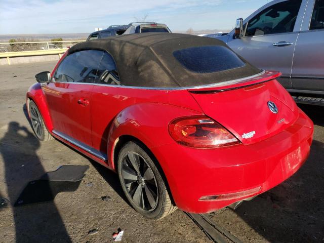 3VW7S7AT1DM828844 - 2013 VOLKSWAGEN BEETLE TURBO RED photo 2