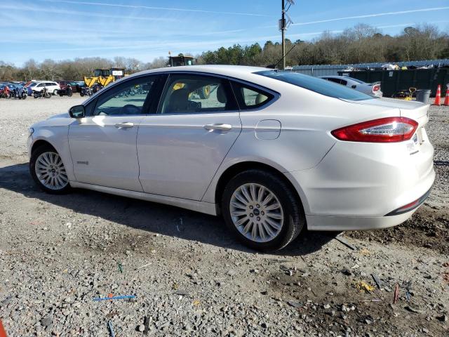 3FA6P0LUXDR382120 - 2013 FORD FUSION SE HYBRID WHITE photo 2