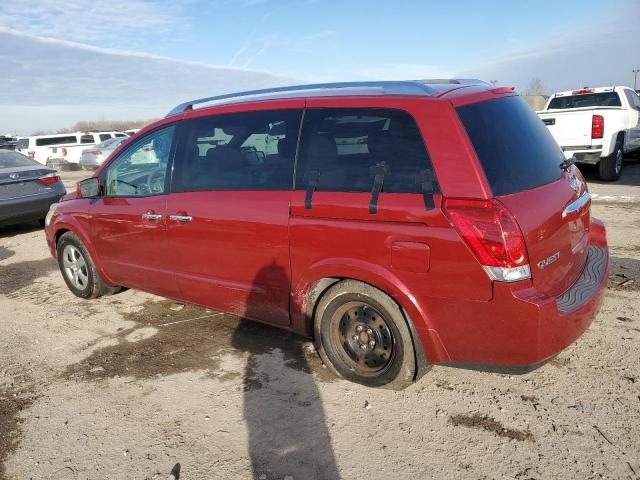 5N1BV28U77N101333 - 2007 NISSAN QUEST S RED photo 2