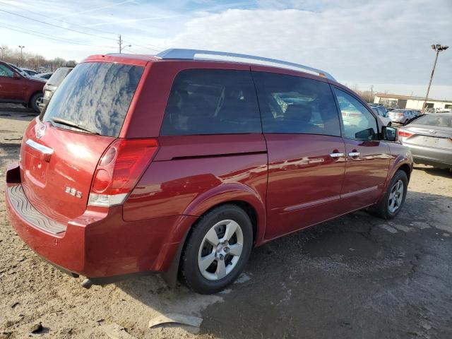 5N1BV28U77N101333 - 2007 NISSAN QUEST S RED photo 3