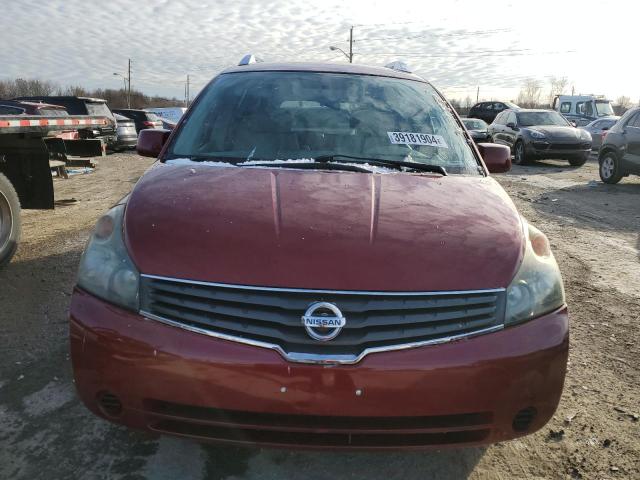 5N1BV28U77N101333 - 2007 NISSAN QUEST S RED photo 5