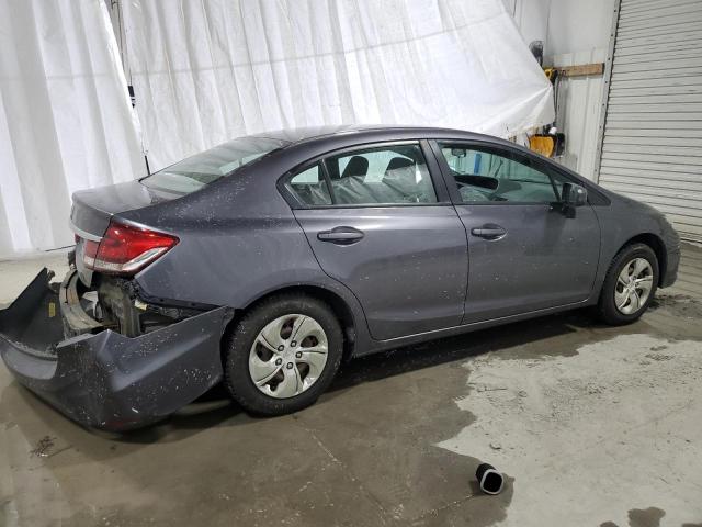 2HGFB2F58EH523015 - 2014 HONDA CIVIC LX GRAY photo 3