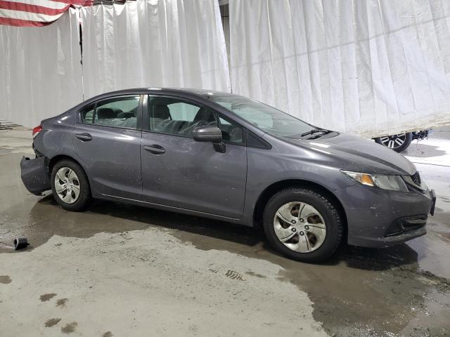 2HGFB2F58EH523015 - 2014 HONDA CIVIC LX GRAY photo 4