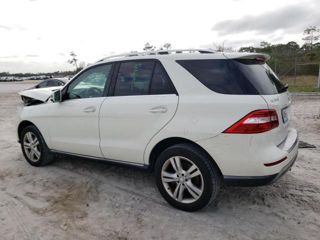 4JGDA5HB7DA245763 - 2013 MERCEDES-BENZ ML 350 4MATIC WHITE photo 2