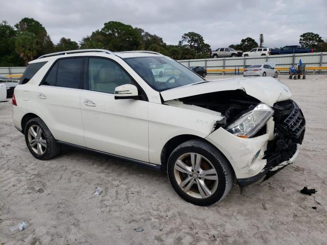 4JGDA5HB7DA245763 - 2013 MERCEDES-BENZ ML 350 4MATIC WHITE photo 4