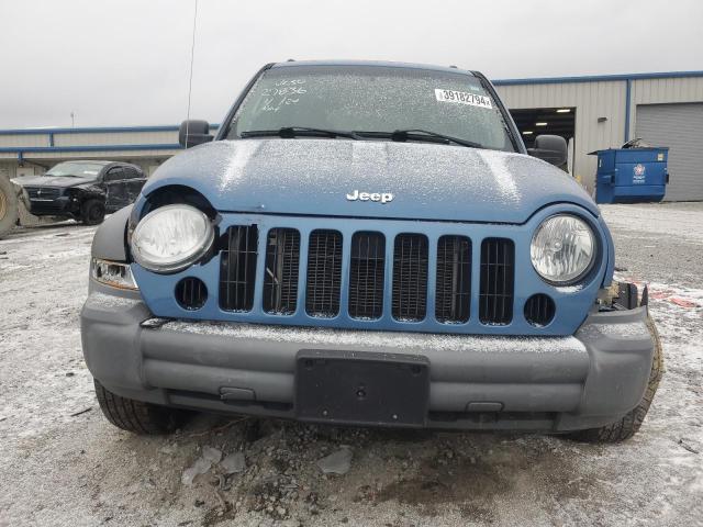 1J4GL48K65W579142 - 2005 JEEP LIBERTY SPORT BLUE photo 5