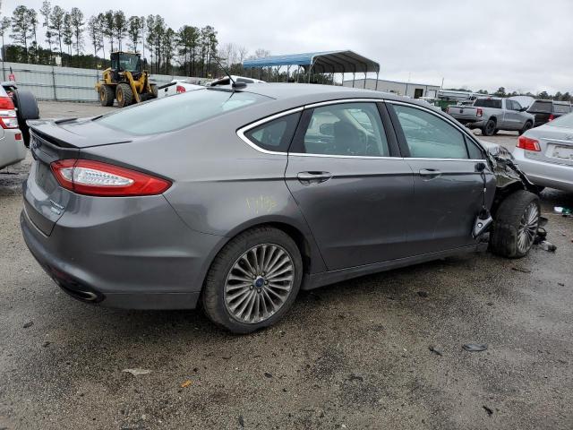 3FA6P0D92ER253381 - 2014 FORD FUSION TITANIUM GRAY photo 3