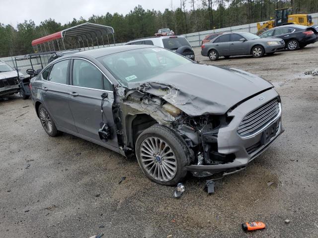 3FA6P0D92ER253381 - 2014 FORD FUSION TITANIUM GRAY photo 4