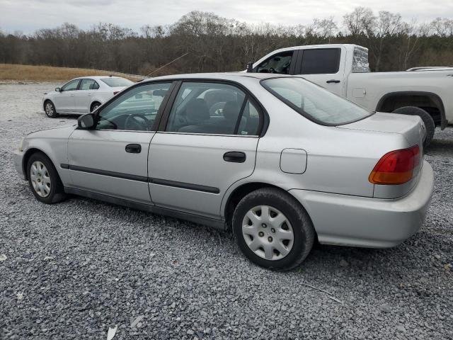 1HGEJ6623WL047563 - 1998 HONDA CIVIC DX SILVER photo 2