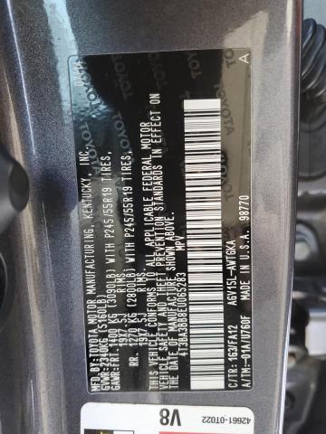 4T3BA3BB8EU065283 - 2014 TOYOTA VENZA LE CHARCOAL photo 12