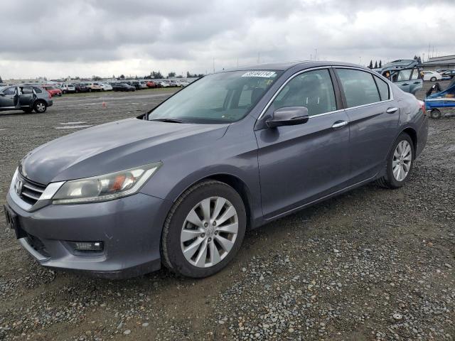 1HGCR2F85FA020101 - 2015 HONDA ACCORD EXL GRAY photo 1