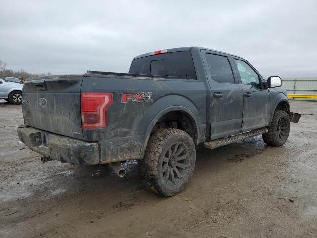 1FTEW1EF7GKD56323 - 2016 FORD F150 SUPERCREW GRAY photo 3