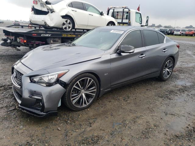 JN1EV7AP2JM366471 - 2018 INFINITI Q50 LUXE GRAY photo 1