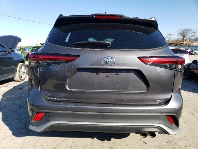 5TDJZRAH9MS064219 - 2021 TOYOTA HIGHLANDER XSE GRAY photo 6