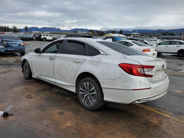 1HGCV3F41MA003937 - 2021 HONDA ACCORD HYBRID EX WHITE photo 2