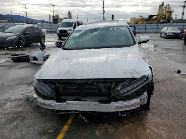 1HGCV3F41MA003937 - 2021 HONDA ACCORD HYBRID EX WHITE photo 5