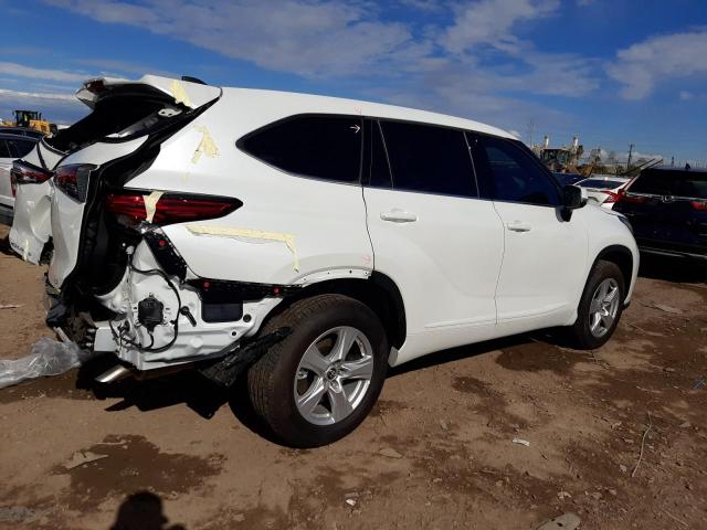 5TDZZRAH5NS557481 - 2022 TOYOTA HIGHLANDER L WHITE photo 3