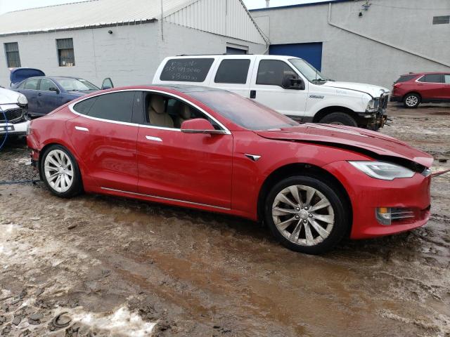 5YJSA1E29HF184387 - 2017 TESLA MODEL S 红色 照片 4